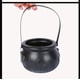 thumbnail image 3 of Mini caldero negro, caldero de bruja de plástico, caldero de brujas, soporte para dulces con asa para suministros de decoración de fiesta de Halloween, juego de 12 ER, 3 of 5