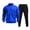 Blue*, variant on RUTAYY Men's Outfits Comfortable Spring Winter Long Sleeve Solid Color Sweatshirt Casual Outdoor Layering Warmth Trendy Classic Sets