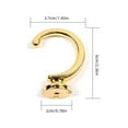 thumbnail image 3 of Curtain Holdbacks Black 2pcs, Curtain Tiebacks Wall Mounted Curtain Hooks Holders for Drapes, 3 of 9