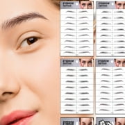 4D Hair-Like Eyebrows Makeup Waterproof Lasting Eyebrow Tattoo Sticker Water-Based Brow Stickers False Eyebrows