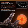 thumbnail image 2 of 2-pack 100W heat lamp for terrarium, ceramic heating element, none, 2 of 4
