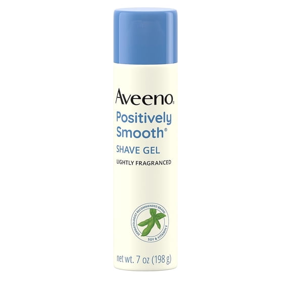 Aveeno Positively Smooth Moisturizing Shave Gel with Soy, Aloe and Vitamin E, 7 oz