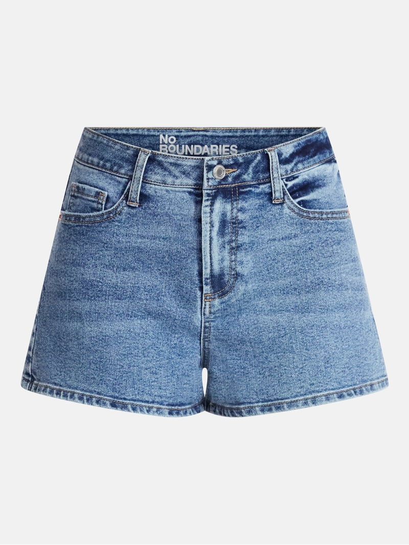 No Boundaries Denim Mom Shorts, 2.25