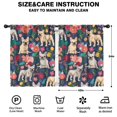 thumbnail image 2 of Blackout Kids Curtains,French Bulldog Dog and Flower Childrens Insulated Curtains Set Of 2,Bedroom Essentials,Toddler Room Decor 42x54in(106x137cm), 2 of 4