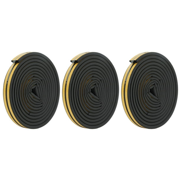 Tira De Sellado De Puerta, Absorción De Sonido Resistente A La Corrosión 6 Piezas Burlete Inferior De Puerta Adhesivo Fuerte Multiusos Para Garaje