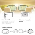 thumbnail image 5 of Yuyamidu Bee Car Window Shades for Side Window 2 PCS Daisy Baby Car Window Sun Shades Green Car Rear Window Shade for Kids Car Window Sun Protection Auto Interior Accessories, 5 of 7