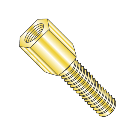 

3/16 (AF) Hex Jack Screws / 4-40 x 5/8 / Steel / Zinc Yellow / 3/16 Across the Flats of the Head (Quantity: 500 pcs)