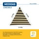 thumbnail image 5 of Malla Sombra Velaria 2.5x2.5x2.5 - Triangular Bicolor - Mallasombra para Exteriores - Bastillas Dobles Reforzadas - Protección 90% Rayos UV - Lonasombra - Velaria 2.5x2.5x2.5 CB, 5 of 5
