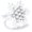 White Snowflake, variant on Set of 8 Silver Snowflake Napkin Rings for Elegant Dining Table Decor - Perfect for Weddings, Christmas, Thanksgiving, and Holiday Parties