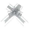 thumbnail image 1 of Unique Bargains 10pcs 11 Inch Extra Large Pull Bow Gift Wrapping Big Organza Bows Ribbon Grey for Wedding Baskets Presents, 1 of 6