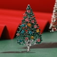 thumbnail image 4 of Rhinestone Christmas Tree Brooch Pin for Women Dainty Multi-Colored Crystal Xmas Holiday Party Pins Scarves Dress Suit Coat Clothes Accessories Brooches Ornament Jewelry Gifts, 4 of 7