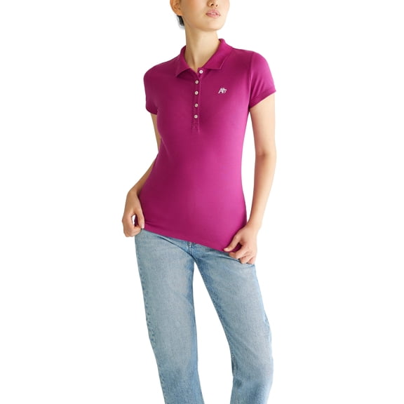 Polo Aéropostale Aero Solid A87 para niños Boysenberry S