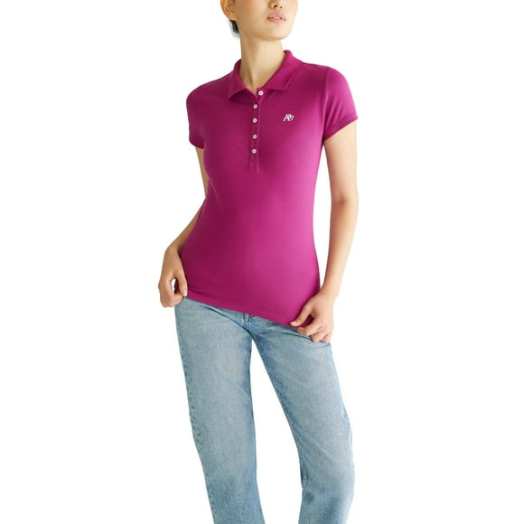 Polo Aéropostale Aero Solid A87 para niño Boysenberry XL