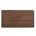 thumbnail image 4 of Bowery Hill Rubber Wood Standard Height Rectangle Dining Table in Walnut, 4 of 8
