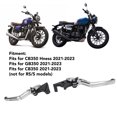 thumbnail image 3 of Pair of Adjustable Angle Motorcycle Brake Clutch Levers, Ergonomic Aluminum Alloy Brake Handlebar for CB350 Hness GB350with CNC Machined, Anodized Oxsidation, 3 of 7