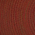 thumbnail image 2 of CC Home Furnishings Textured Round Woven Placemats - 15" x 15" - Red - Set of 6, 2 of 6