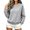 Gray, variant on CBASIHI Womens Crew Neck Sweatshirts with Pockets- Fall Oversized Long Sleeve Casual Pullover Top Gray Size S-2XL