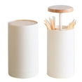 thumbnail image 1 of Coofit 2PCS Toothpick Holder Cute Hand Press Type Toothpick Container Cotton Swab Box, 1 of 7