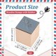 thumbnail image 2 of Sello de goma de madera con forma de abeja de 1 pulgada. Sello de goma con forma de abeja pequeña con patrón de línea discontinua. Sello cuadrado de madera., 2 of 9