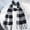 Black+White B, variant on 【74.8" Plaid Scarf】 British-Style Winter Scarf with Tassels – 190cm Long, Warm & Fashionable