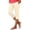 Beige, variant on Minjewel Capri Pants for Women - Casual Stretch High Waist Abdominal Yoga Pants Soft Compression - Workout Base 7/8 Length Bottoms,Beige L