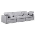 thumbnail image 3 of Meridian Furniture Indulge 105" Contemporary Linen Fabric Modular Sofa in Gray, 3 of 7