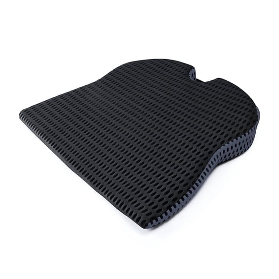 LAMIRO Relieve Back Pain & Improve Posture with Memory Foam Car Wedge Seat Cushion