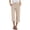 Beige*, variant on RUTAYY Women's Capri Pants Solid Color High Waist with Pocket Casual Everyday Wear Comfortable Breathable Elegant Holiday Trousers