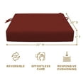 thumbnail image 5 of Textured Solid Henna Premium Dining Seat Cushion (2-Pack), 5 of 8