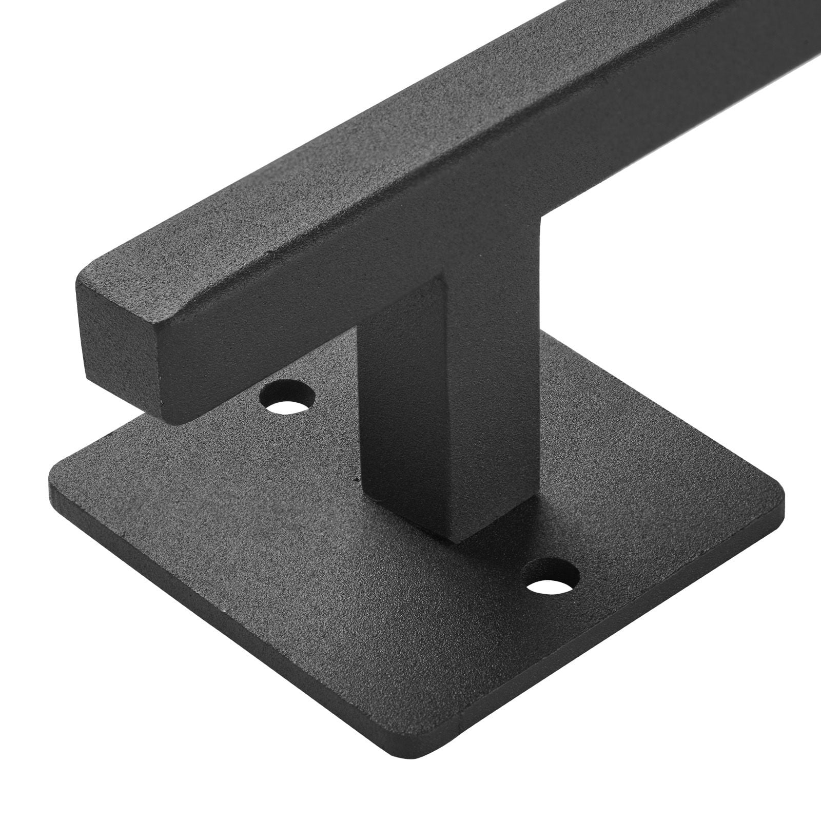 Single-Piece Carbon Steel Fence Door Handle, Black Coated Rust Corrosion Resistant, Durable Barn Gate Pull Handle for Outdoor Shed Fence Door