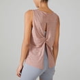 thumbnail image 2 of SWSMCLT Women's Soft Tank Top Running Top Cotton Fall Split Basic Vest Yoga Workout Loose Backless Summer Pink Small, 2 of 4
