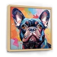 thumbnail image 2 of Designart "French Bulldog'S Festive Spirit" Animals Dog Floater Framed Canvas Art Print, 2 of 5
