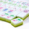 thumbnail image 2 of American Mahjong, American English Number Mahjong, Personalized Creative Mahjong Hand-Rolled Acrylic Mahjong, Fruit Green, 160 Mahjong Tiles (Tiles Only)., 2 of 5