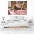 thumbnail image 4 of Mudket Framed Leopard in Pink Gold Bathtub Canvas Wall Art, Trendy Leopard Print Bathroom Wall Decor, Animal Wall Art for Bedroom, Ready to Hang - 12"L x 8"W, 4 of 10