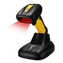 Adesso NuScan 4100B Bluetooth Antimicrobial Waterproof CCD Handheld Barcode Scanner with Charging Cradle