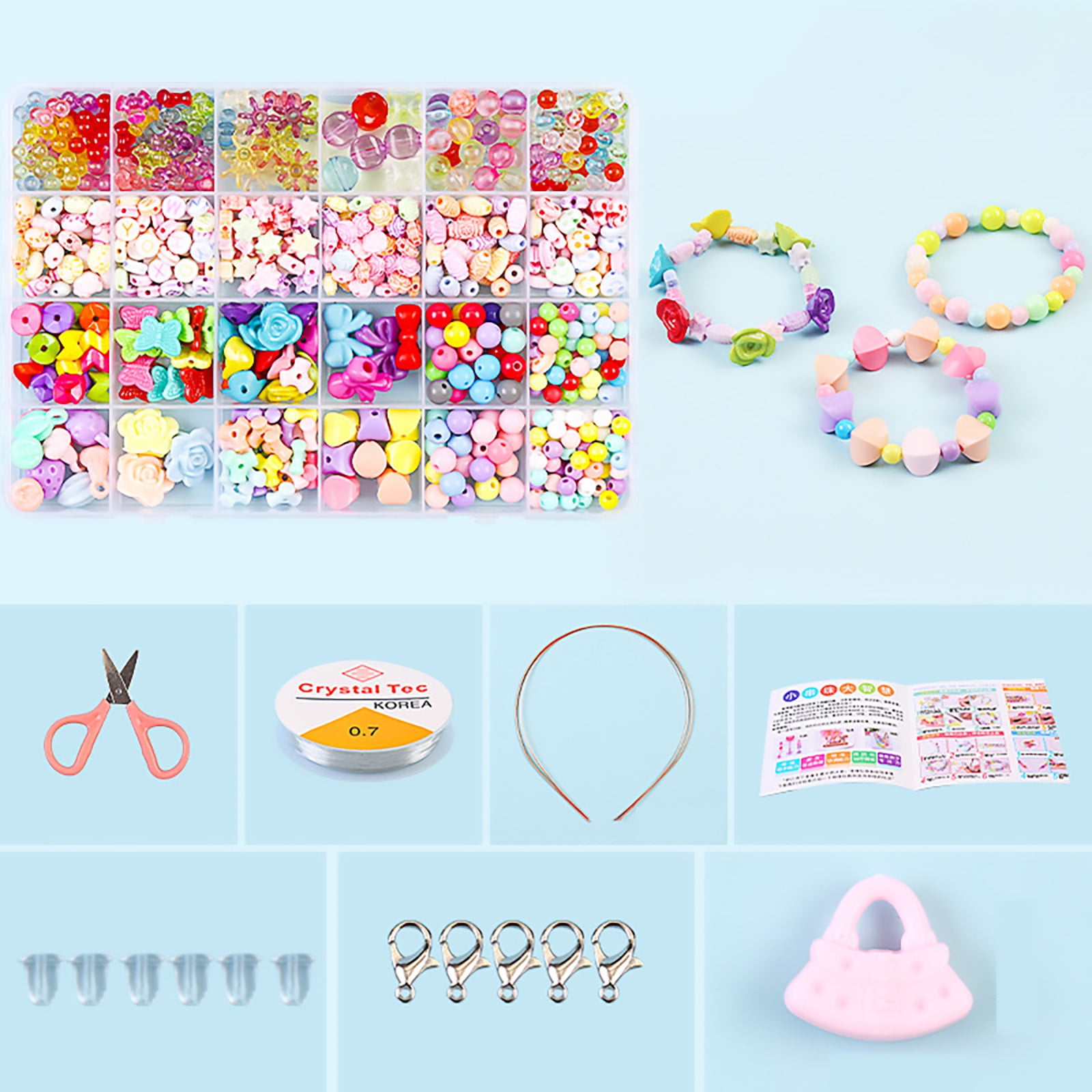 Pastel Rainbow Tell Your Story - Bead Bracelet Making Kit — Bird in Hand