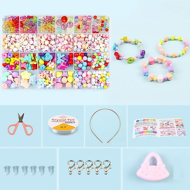 Arts & Crafts & Diy Toys,Surprise Secret Message Jewelry Diy Jewelry Making Craft Kit Great Bead Kit For Parties Sleepover & Weekend Activity Make Bracelets With Alphabet Beads For Kids Age 5 6 7 8