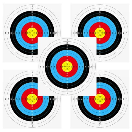 20pcs Archery Target Paper 40cm Paper Target Face for Arrow Bow Shooting Hunting Practice