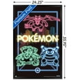 thumbnail image 2 of Pokémon - Neon Group Wall Poster, 14.725" x 22.375" Framed, 2 of 4
