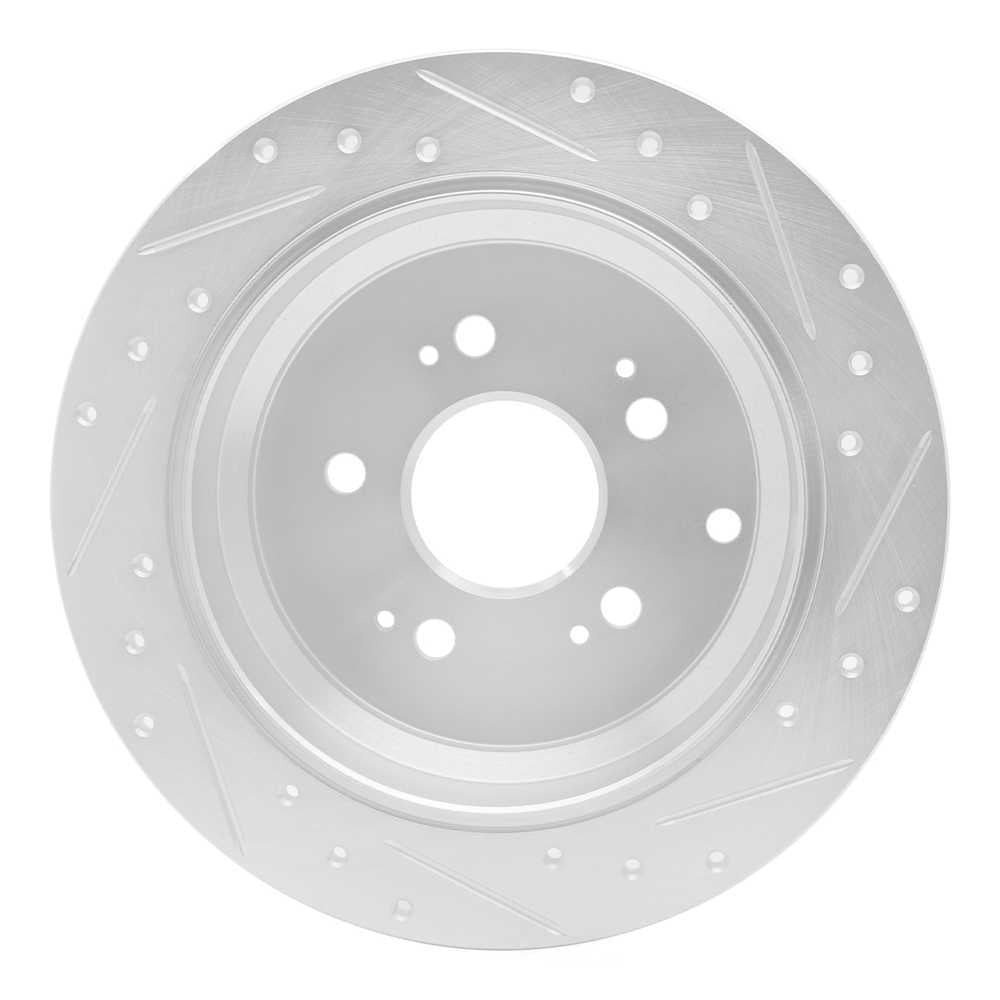 Dynamic Friction Company 631-59050L DFC Brake Rotor - Drilled And Slotted - Silver