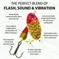 thumbnail image 2 of Panther Martin PMHM_6_HYR Hammered Regular Spinners Fishing Lure - Hammered Yellow/Red - 6 (1/4 oz), 2 of 6