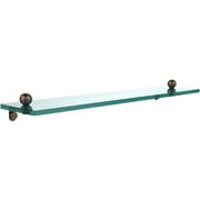 22" Glass Vanity Shelf with Beveled Edges (Build to Order)