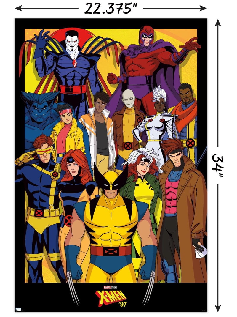MARVEL ウォールアート Marvel X-Men '97 - Characters Wall Poster, 22.375