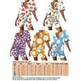 thumbnail image 2 of UKAP Women Casual Daisy/Watermelon Print Lounge Set Summer Loose Pajamas Sets Drawstring Homewear Outfits, 2 of 2