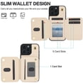 thumbnail image 2 of For Iphone 16 Pro Max Ym006 Skin Feel Zipper Card Bag Phone Case With Dual,iPhone 16 Pro, 2 of 8