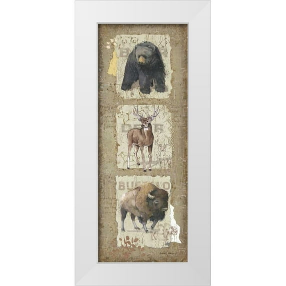 Phillips, Anita 12x24 White Modern Wood Framed Museum Art Print Titled - Woodlands III