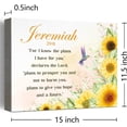 thumbnail image 2 of Inspirational Christian Wall Decor,For I Know the Plans I Have for You Jeremiah 29:11 Canvas Poster Print Wall Art,Religious Faith Wall Art Decor,Scripture Home Office Bedroom Decoration W619, 2 of 7