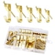 thumbnail image 2 of 130 piezas de perchas para cuadros, kit para colgar cuadros, accesorios de metal, ganchos profesionales para colgar cuadros, perchas de arte para ropa, 2 of 9