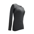 thumbnail image 4 of Womens Long Sleeve T Shirt With Super-Soft Stretch Fabric Round Neck T-Shirts, 4 of 5