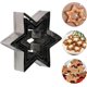 thumbnail image 1 of 5 Pieces Stainless Steel Six-Pointed Star Cutter Molds, Ideal for Christmas, Halloween, Birthday Parties, Fondant, Cake, 1 of 5